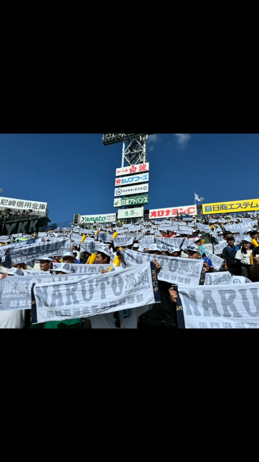 甲子園のスタンドを、応援タオルで